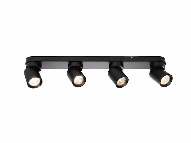 Gu10 opbouwspot armatuur 4 cilinder zand zwart draaibaar(4x) - afbeelding 1 van  7
