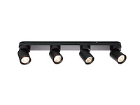 Gu10 opbouwspot armatuur 4 cilinder zand zwart draaibaar(8x) - afbeelding 2 van  6