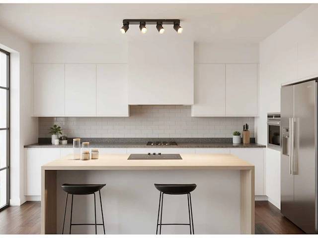 Gu10 opbouwspot armatuur 4 cilinder zand zwart en goud draaibaar(8x) - afbeelding 1 van  6
