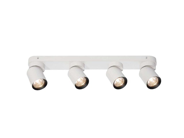 Gu10 opbouwspot armatuur 4 kop draaibaar (6x) - afbeelding 2 van  6