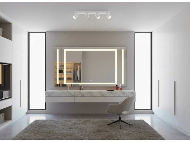 Gu10 opbouwspot armatuur 4 kop draaibaar - afbeelding 3 van  5