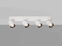 Gu10 opbouwspot armatuur 4 kop draaibaar - afbeelding 5 van  6