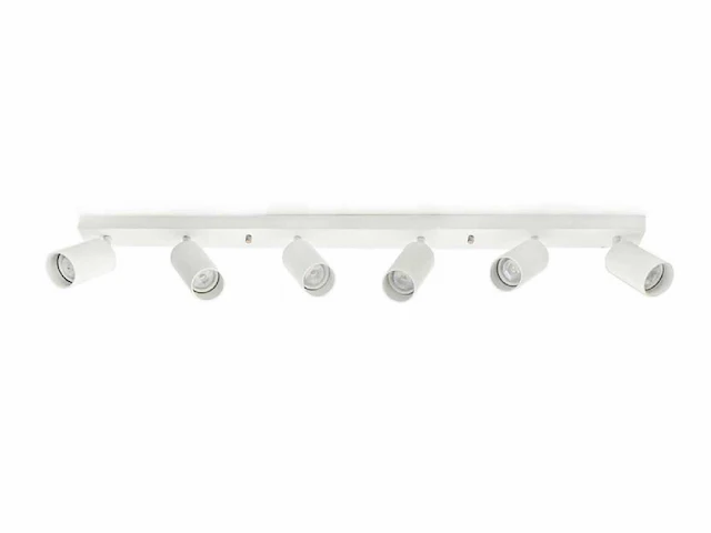 Gu10 opbouwspot armatuur 6 cilinders zand wit draaibaar(4x) - afbeelding 2 van  4