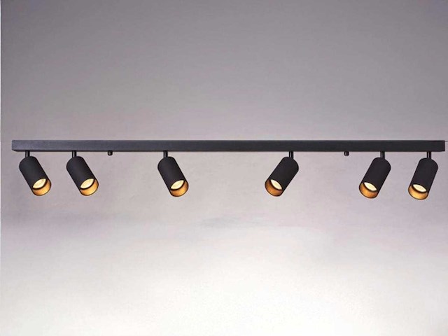 Gu10 opbouwspot armatuur 6 kop draaibaar (4x) - afbeelding 1 van  4