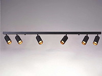 Gu10 opbouwspot armatuur 6 kop draaibaar (4x) - afbeelding 1 van  4