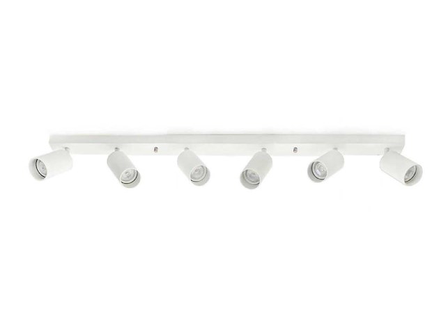 Gu10 opbouwspot armatuur 6 kop draaibaar(4x) - afbeelding 2 van  4