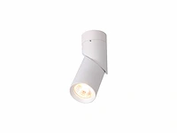 Gu10 opbouwspot armatuur cilinder zand wit draaibaar(10x)