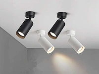 Gu10 opbouwspot armatuur cilinder zand wit draaibaar(20x) - afbeelding 2 van  7