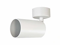Gu10 opbouwspot armatuur cilinder zand wit draaibaar(50x) - afbeelding 4 van  7