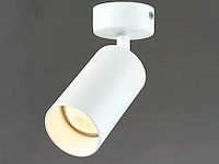 Gu10 opbouwspot armatuur cilinder zand wit draaibaar(50x) - afbeelding 5 van  7