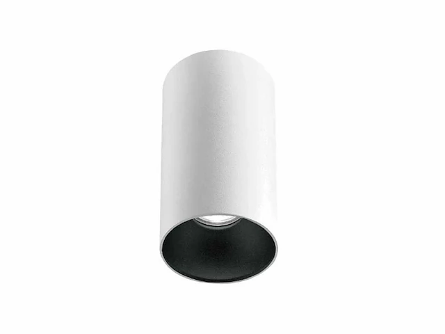 Gu10 opbouwspot armatuur cilinder zand wit en zwart(40x) - afbeelding 2 van  6