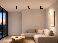 Gu10 opbouwspot armatuur cilinder zand zwart draaibaar(10x) - afbeelding 4 van  5