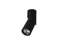 Gu10 opbouwspot armatuur cilinder zand zwart draaibaar(10x) - afbeelding 3 van  7
