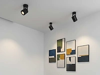 Gu10 opbouwspot armatuur cilinder zand zwart draaibaar(20x)