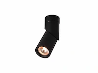 Gu10 opbouwspot armatuur cilinder zand zwart draaibaar(40x) - afbeelding 5 van  7