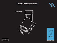 Gu10 opbouwspot armatuur draaibaar (10x) - afbeelding 5 van  5