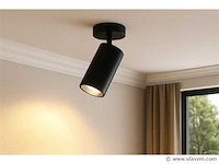 Gu10 opbouwspot armatuur draaibaar . zwart (12x) - afbeelding 1 van  5