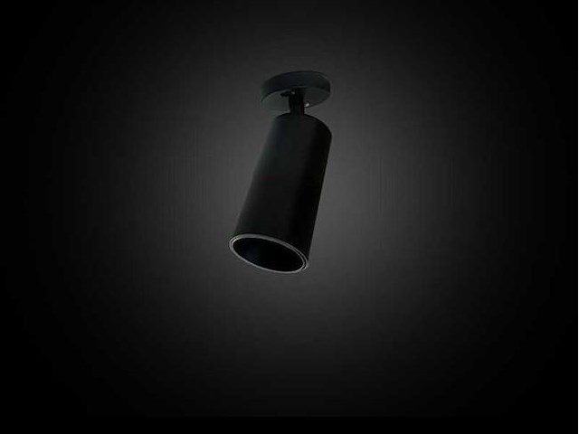 Gu10 opbouwspot armatuur draaibaar . zwart (12x) - afbeelding 3 van  5