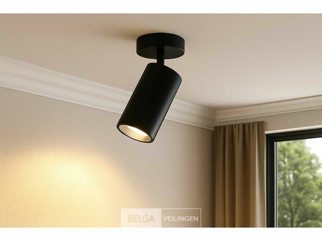 Gu10 opbouwspot armatuur draaibaar – zwart (20x) - afbeelding 1 van  6