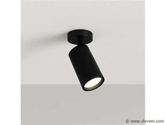Gu10 opbouwspot armatuur draaibaar – zwart (8x) - afbeelding 2 van  5