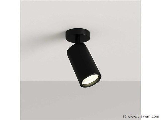 Gu10 opbouwspot armatuur draaibaar – zwart (8x) - afbeelding 2 van  5