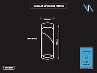 Gu10 opbouwspot armatuur draaibaar(10x) - afbeelding 1 van  6