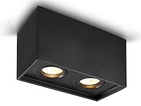 Gu10 opbouwspot armatuur dual fittingen kantelbaar (6x) - afbeelding 1 van  7