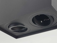 Gu10 opbouwspot armatuur dual fittingen kantelbaar(6x) - afbeelding 3 van  3