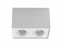Gu10 opbouwspot armatuur dual fittingen wit kantelbaar(4x) - afbeelding 3 van  6
