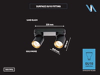 Gu10 opbouwspot armatuur duo draaibaar (8x) - afbeelding 5 van  6