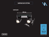 Gu10 opbouwspot armatuur duo draaibaar(8x) - afbeelding 3 van  3