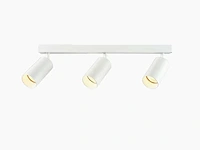 Gu10 opbouwspot armatuur triple cilinder zand wit draaibaar(20x)