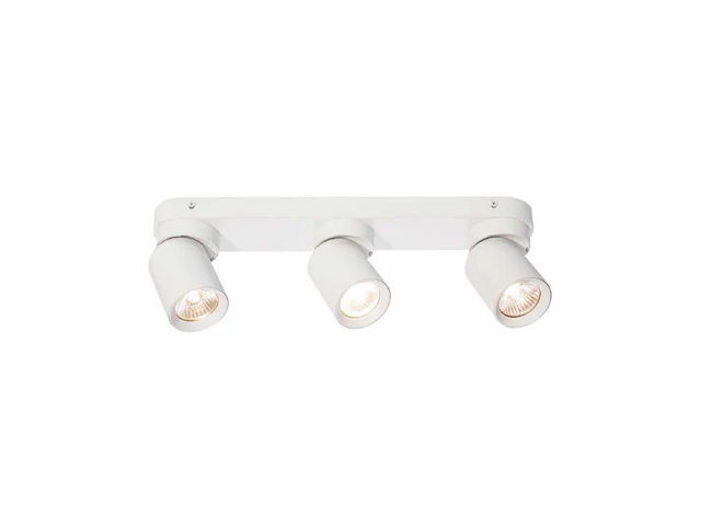 Gu10 opbouwspot armatuur triple cilinder zand wit draaibaar(6x) - afbeelding 1 van  8