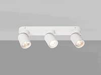 Gu10 opbouwspot armatuur triple cilinder zand wit draaibaar(6x) - afbeelding 6 van  8
