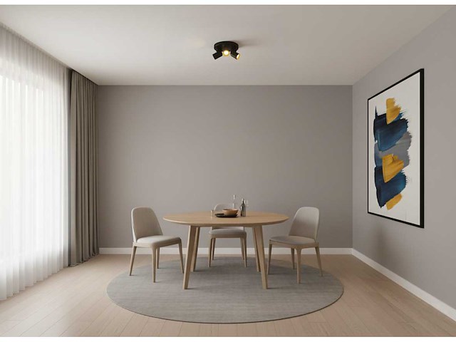 Gu10 opbouwspot rond armatuur triple draaibaar (6x) - afbeelding 4 van  8