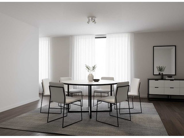 Gu10 opbouwspot rond armatuur triple draaibaar(4x) - afbeelding 4 van  6