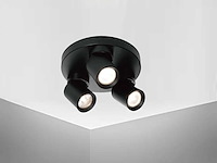 Gu10 opbouwspot rond armatuur triple draaibaar(4x) - afbeelding 6 van  8