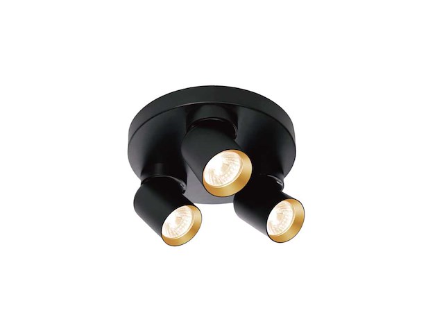 Gu10 opbouwspot rond armatuur triple draaibaar(6x) - afbeelding 3 van  8