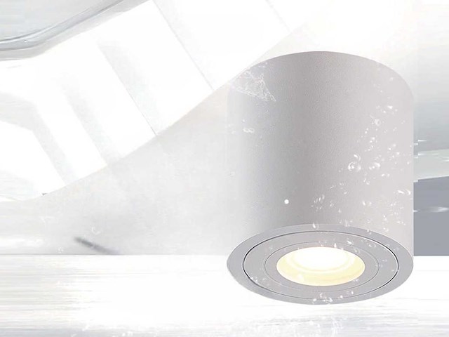 Gu10 waterdicht opbouwspot armatuur ip44 9,5cm - afbeelding 1 van  7