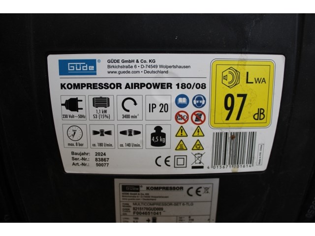 Güde compressor airpower - afbeelding 6 van  6