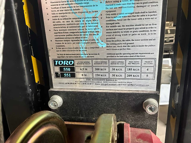 Guil toro 551 materiaallift - afbeelding 2 van  10