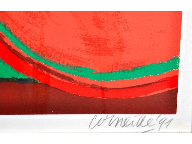 Guillaume corneille - femme allongée - zeefdruk - 120x120 cm - afbeelding 5 van  10