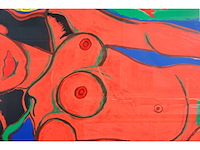 Guillaume corneille - femme allongée - zeefdruk - 120x120 cm - afbeelding 8 van  10