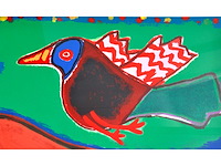 Guillaume corneille - femme allongée - zeefdruk - 120x120 cm - afbeelding 9 van  10