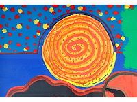 Guillaume corneille - femme allongée - zeefdruk - 120x120 cm - afbeelding 10 van  10