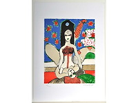 Guillaume corneille - la nuit étoilée - kleurenlithografie - afbeelding 2 van  6