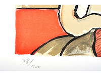 Guillaume corneille - la nuit étoilée - kleurenlithografie - afbeelding 4 van  6