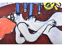 Guillaume corneille - la pastèque - kleurenlithografie - afbeelding 5 van  7