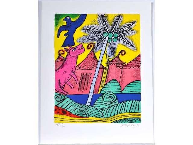 Guillaume corneille - mémoire de bali - portfolio met vier litho's - afbeelding 3 van  17