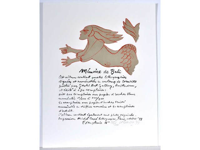 Guillaume corneille - mémoire de bali - portfolio met vier litho's - afbeelding 12 van  17